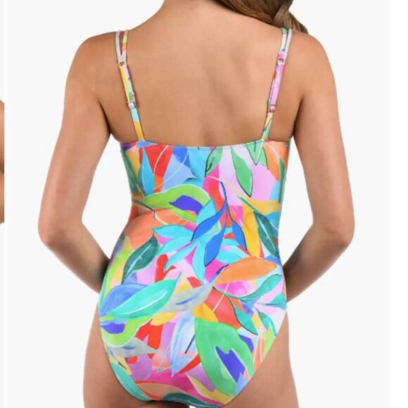 La Blanca Tropi-Flage Swimsuit | Size 8 - Picture 7 of 12